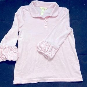 Matilda Jane Girls size 8  long sleeve shirt Bubble Gum Pink